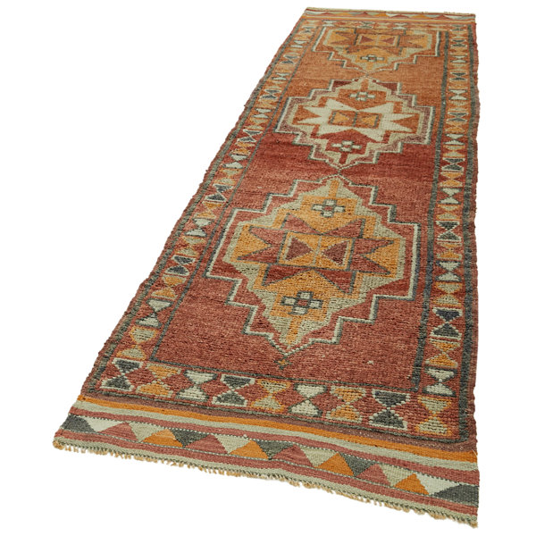 Rug N Carpet Herki Cotton Orange/Brown/Gray Rug Wayfair